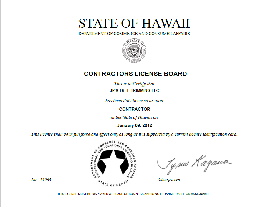 Contractor Licence